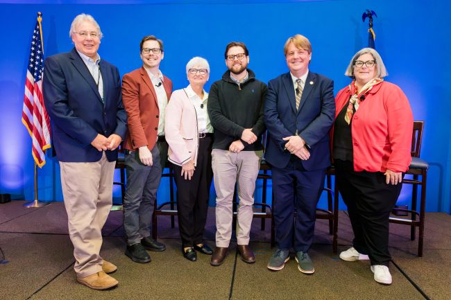 Chris Navitsky, PE, Dan Clark, Judy Hansen, Andrew Williams, Assembly Member Michael Cashman and Assembly Member Carrie Woerner